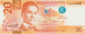 P 206d- FILIPINAS 20 PISO 2014 FE