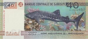 P 46- DJIBOUTI  40 FRANCS 2017 FE