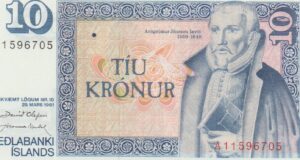 P 48 -  ISLANDIA 10 KRONUR 1961  FE