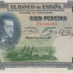 P 69 - ESPANHA 100 PESETAS 1925  S