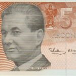 P 71 - ESTONIA 5 KROONI 1992 FE