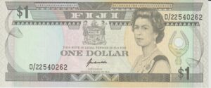 P 89- FIJI 1 DOLLAR 1993 FE