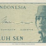 P 92 -  INDONESIA  10 SEN  1964 FE