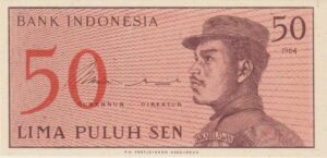 P 94 -  INDONESIA  50 SEN  1964 FE