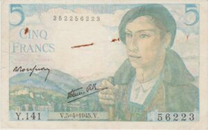 P 98a-  França 5 FRANCS 1945 BC