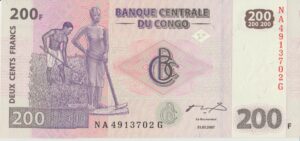 P 99a - REPUBLICA DO CONGO 200 FRANCS 2007 FE