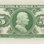 P 134- EL SAVADOR 5 C0LONES FE