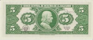 P 134- EL SAVADOR 5 C0LONES FE
