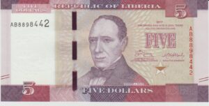 P 31b - LIBERIA  5 DOLLARES 2017 FE