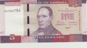 P 31a - LIBERIA  5 DOLLARES 2016 FE