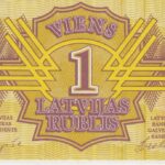 P 35 -LETONIA  1 RUBLI 1992 FE