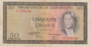 P 51 - LUXEMBURGO  50 FRANCOS MBC