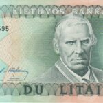 P 54a - LITUANIA 2 LITAS  1993 FE