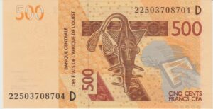P 19d - MALI  500 FRANCS 2022  FE