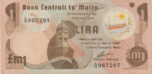 P 34 - MALTA  1 LIRA 1979  MBC
