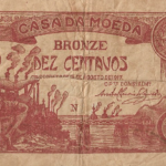 P 96 -  PORTUGAL  10 CENTAVOS (BRONZE) 1917 MBC