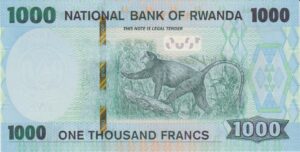 TBB 142 - RWANDA 1000 FRANCS 2019 FE