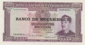 P 110 -  MOCAMBIQUE  500 ESCUDOD   1987 FE