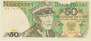 P 142 -  POLONIA 50  ZLOTYS 1988 FE