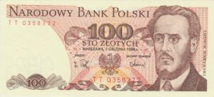 P 143e2 -  POLONIA 100 ZLOTYS 1988 FE