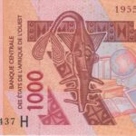 P 15 - WESTERN AFRICAN STATES - NIGER 1000 FRANS CFA 2003 FE