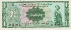 P 163 -  PARAGUAI 1 GUARANI 1963 FE