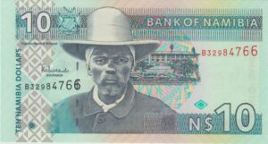 P 4b -  NAMIBIA 10 DOLLARS 2001 FE