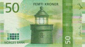 P 53 - NORUEGA 50 KRONER FE
