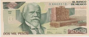 P 86c -  MEXICO 2000 PESOS  1989 FE