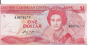 P 17v - SAO VICENTE E GRANADINAS  I DOLLAR 1985/88  FE