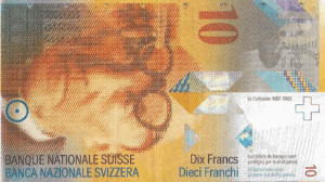 P 65a -SUICA  10 FRANCO SUICO  1995  MBC /S