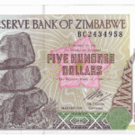 P 11 - ZIMBABWE  500 DOLARES 2001 FE