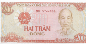 P 100a - VIETNAM 200 DONG 1987 FE