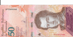 P 105 - VENEZUELA 50 BOLIVARES  2018 FE