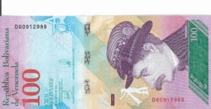 P 106 - VENEZUELA 100 BOLIVARES  2018 FE