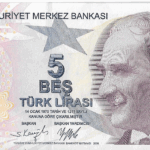 P 222a- TURQUIA 5 LIRA  2009  FE