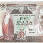 P 25d - ZAMBIA  5 KWACHA 1980-87 FE