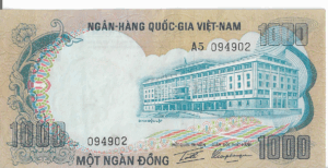 P 34a - VIETNAM DO SUL  1000 DONG 1972 S/FE