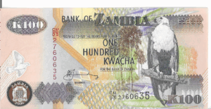 P 38h - ZAMBIA  100  KWACHA 2006 FE
