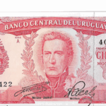 P 47a - URUGUAI  100 PESO 1967 FE