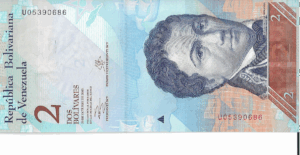 P 88f - VENEZUELA 2 BOLIVAR  2013 FE