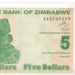 P 93 - ZIMBABWE 5 DOLAR 2009 FE