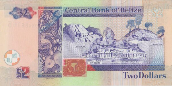 P 60 - Belize- 2 Two Dollars - 2011 FE - Imagem 2
