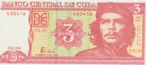 P 127a - CUBA  3 PESOS  2004 FE