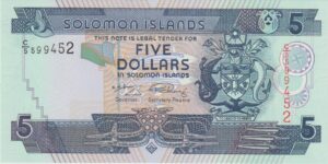 P 26 -  ILHAS SALOMAO 5 DOLLARES 2008   FE