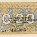 P 30 - LITUANIA  CUPOM 0,20 TOLANAS  1991 FE