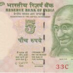 P 94a -  INDIA 5 RUPEES   FE
