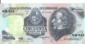 P 61a -  URUGUAI 50 NOVOS PESOS 1970-1987  FE