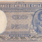 P102 - Chile - 5 PESOS 1944 -  MBC