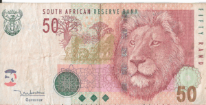 P130 - África do Sul - 50 RAND - South African - 2005/2010- MBC